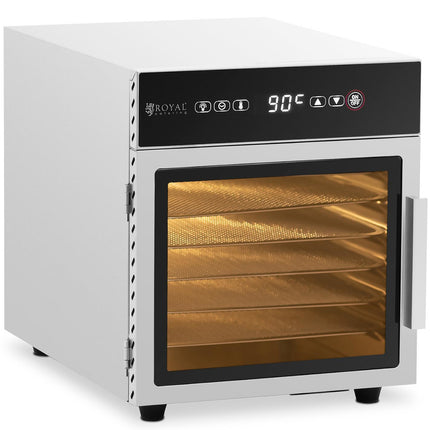 Royal Catering Food dryer for mushroom fruit vegetables herbs 6 gratings 30-90 C 500 W