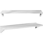 Royal Catering Wall hanging kitchen shelf of steel up to 80 kg 150 x 40 cm