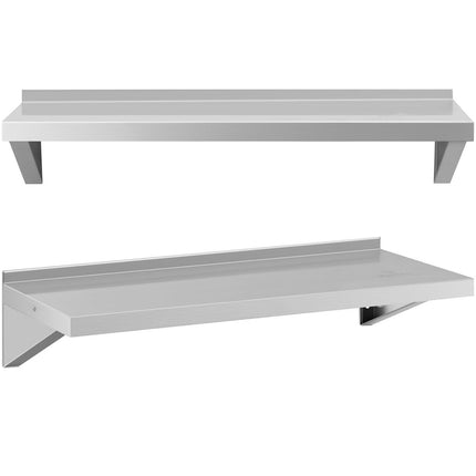 Royal Catering Wall-hung kitchen shelf made of steel, up to 80 kg, 100 x 40 cm