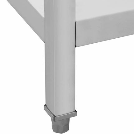 Royal Catering Table, steel gastronomic worktop with shelf and drawers, 150 x 60 cm, up to 295 kg – image 4