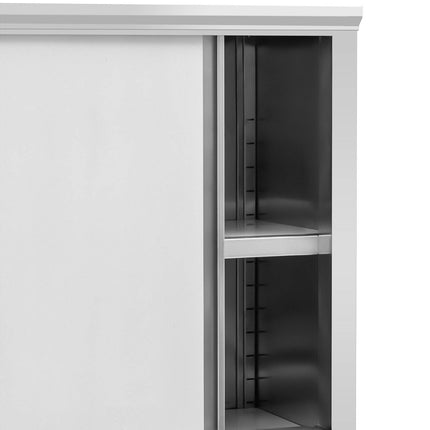 Royal Catering Storage cabinet stainless steel door sliding 120 kg 120 x 50 x 180 cm – image 9