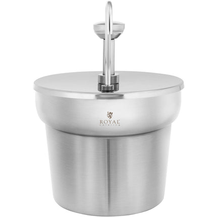 Royal Catering Ketchup sauce dispenser with pump, steel, 6.6 l – image 6
