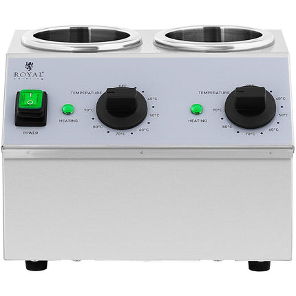 Royal Catering Double bottle warmer for hot sauces, 2 heating zones, 2x1 l – image 5