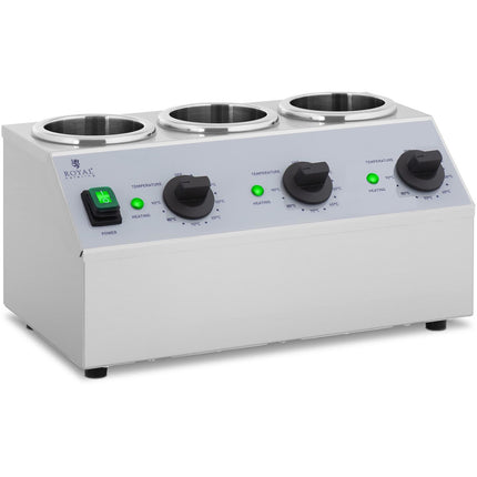 Royal Catering Bottle warmer for hot sauces 3x 1L 40-90C 550W – image 2