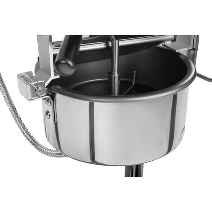 Royal Catering Professional popcorn machine on a trolley with RETRO lighting, 88 l, 1600 W, black – image 4