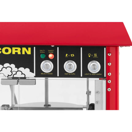 Royal Catering Retro popcorn popping machine TEFLON 1600 W 5-6 kg/h - red – image 3