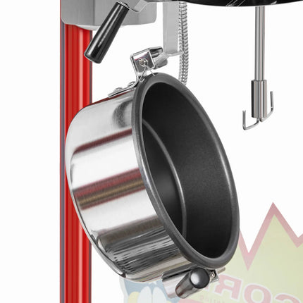 Royal Catering Retro popcorn popping machine TEFLON 1600 W 5-6 kg/h - red – image 4