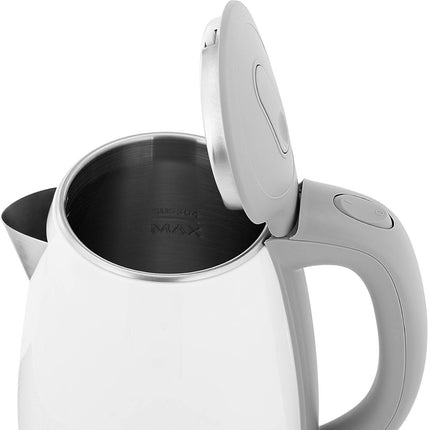 Royal Catering Hotel welcome kit Electric kettle with tray 1.2 l 1800 W white – image 3