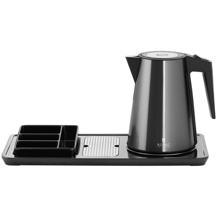 Royal Catering Hotel welcome kettle electric with tray 1,2 l 1800 W black – image 6