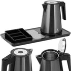 Royal Catering Hotel welcome kettle electric with tray 1,2 l 1800 W black