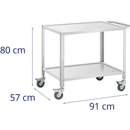 Royal Catering Catering waiter trolley for serving, 3 shelves, 69 x 34 cm, up to 81 kg – image 18