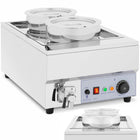Royal Catering Bemar electric heater station for fondue soup chocolate 1500 W 2 x 7 l
