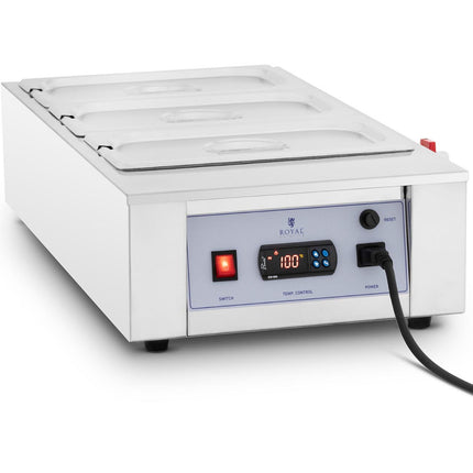Royal Catering Chocolate hot water heater for sauces electric watering 3 x 3.2 l 1500 W – image 2