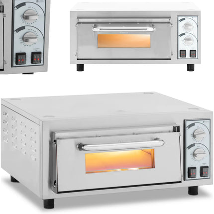 Royal Catering Professional single-chamber pizza oven for 1 pizza. 35 cm 2200 W