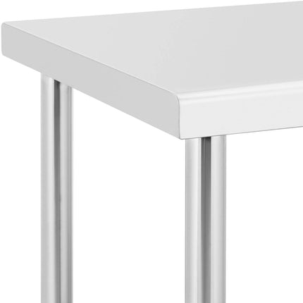 Royal Catering Central steel worktop table on wheels with a shelf 100 x 60 cm – image 3