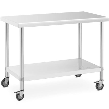 Royal Catering Metal table catering with wheels with shelf STAL 70 x 100 cm – image 6