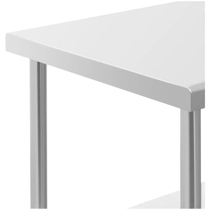 Royal Catering Table worktop on wheels, 2 levels, 60 x 80 cm, STEEL, up to 135 kg – image 9