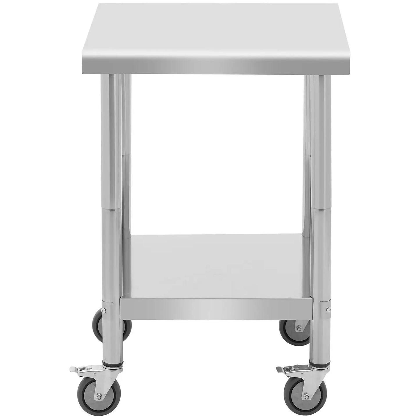 Royal Catering Table worktop on wheels, 2 levels, 60 x 80 cm, STEEL, up to 135 kg – image 10