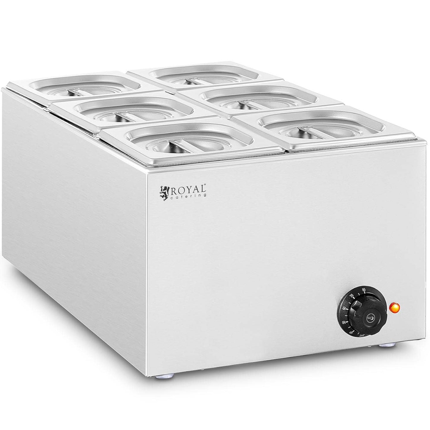 Royal Catering Bain-marie electric heater 6 x GN 1/6 640 W – image 2