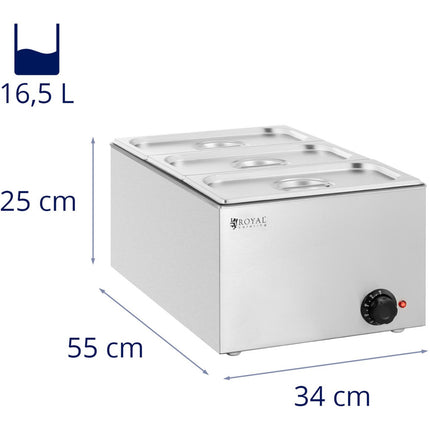 Royal Catering Bemar electric heater 3 x GN 1/3 640 W – image 7