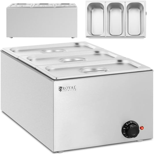 Royal Catering Bemar electric heater 3 x GN 1/3 640 W