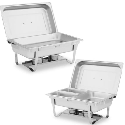 Royal Catering Buffet bain-marie warmer for pasta-based dishes with GN containers 2 x 8l - set of 2 pcs.