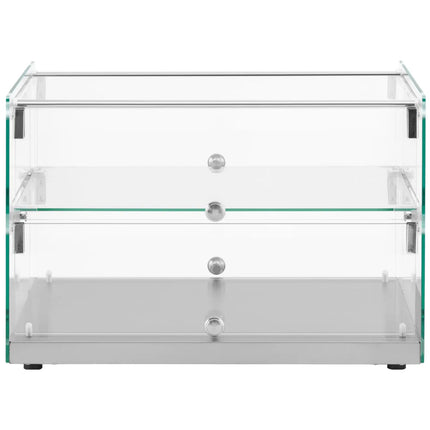 Royal Catering Confectionery buffet display case for cakes, desserts, muffins, glass, 2 shelves, 50 l – image 2