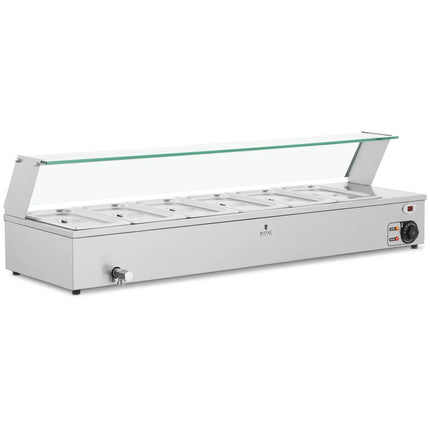 Royal Catering Bain marie food warmer heating buffet with cover 3 x GN 1/2 2000 W – image 9