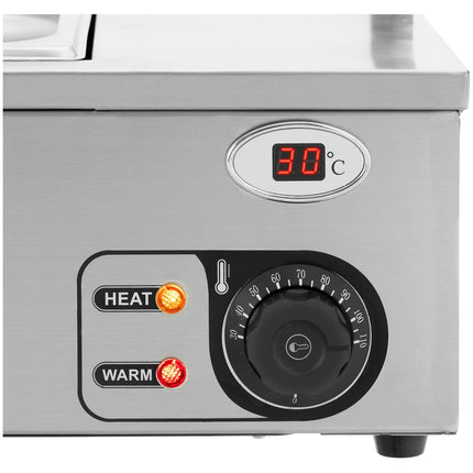 Royal Catering Bain marie food warmer heating buffet with cover 3 x GN 1/2 2000 W – image 10