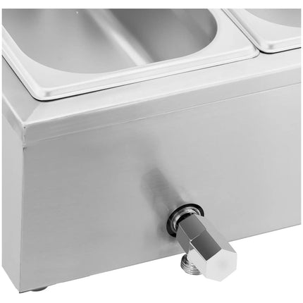 Royal Catering Bain marie food warmer heating buffet with cover 3 x GN 1/2 2000 W – image 11