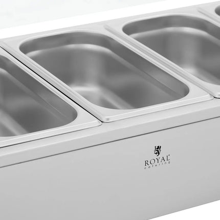 Royal Catering Bain marie food warmer heating buffet with cover 3 x GN 1/2 2000 W – image 12
