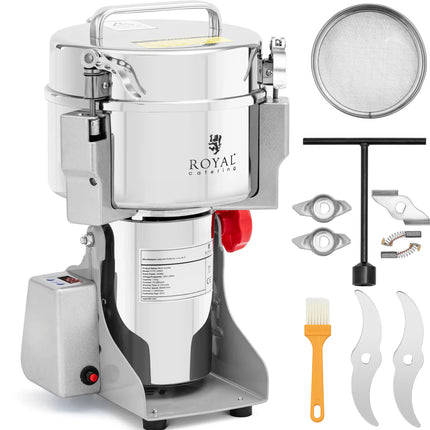Royal Catering Professional electric grinder for spices, herbs, coffee, nuts, 1000 g, 3000 W – image 7
