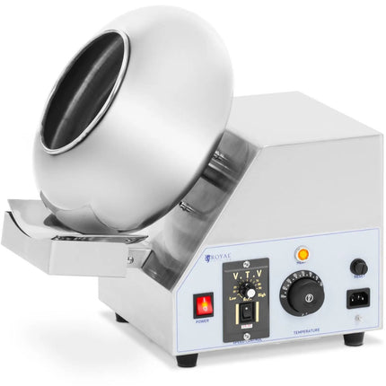 Royal Catering Drageing machine, coating machine for nuts, almonds, up to 2 kg, 600 W