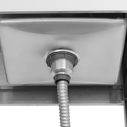 Royal Catering Single-bowl pool sink with drainer, shelf and rim, right, 100 x 60 x 97 cm – image 4