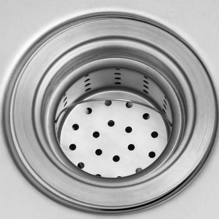 Royal Catering Two-bowl pool sink with drainer, shelf and rim, 140 x 60 x 97 cm – image 8