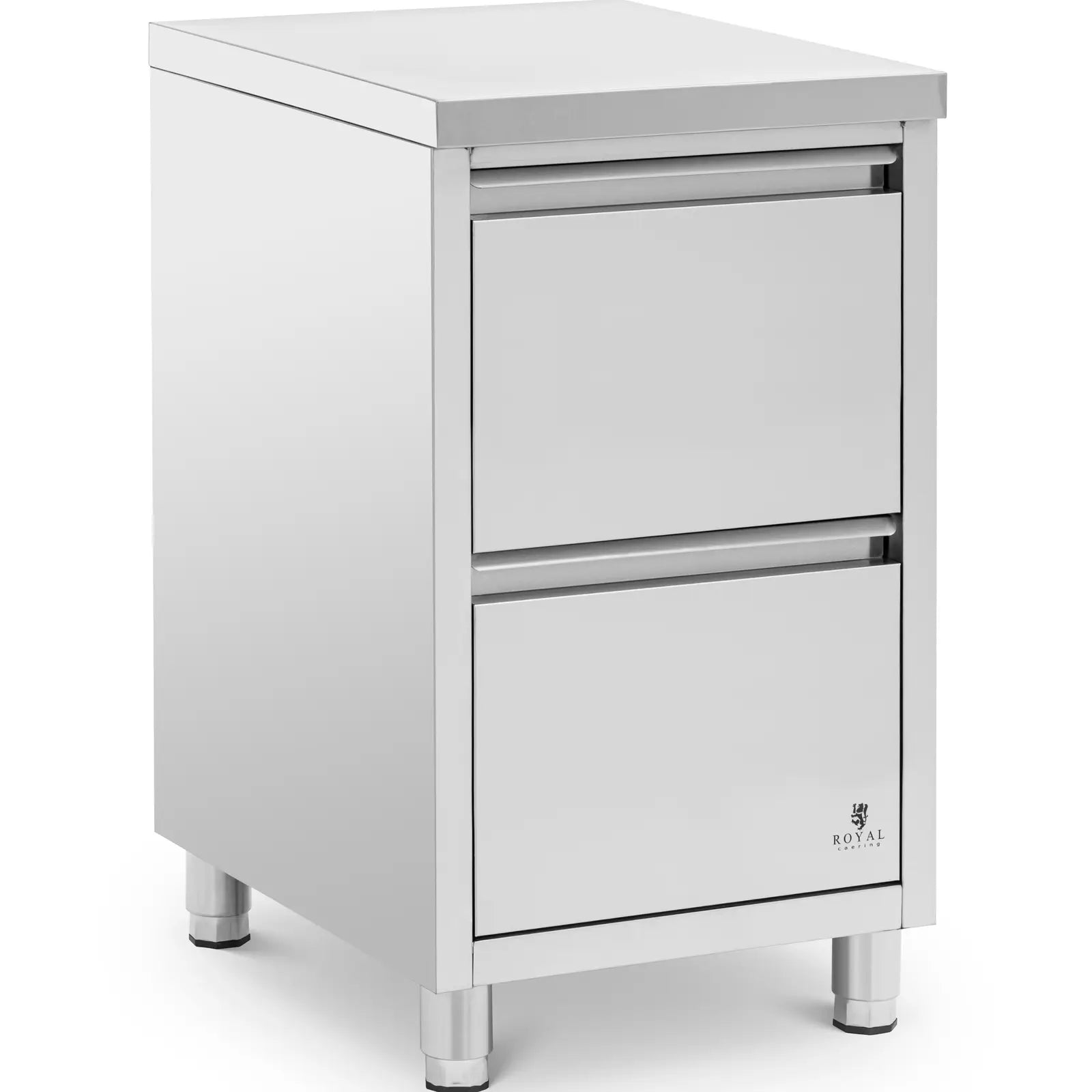Royal Catering Free-standing catering cabinet with 2 drawers, STEEL, 50 x 60 x 87 cm – image 2