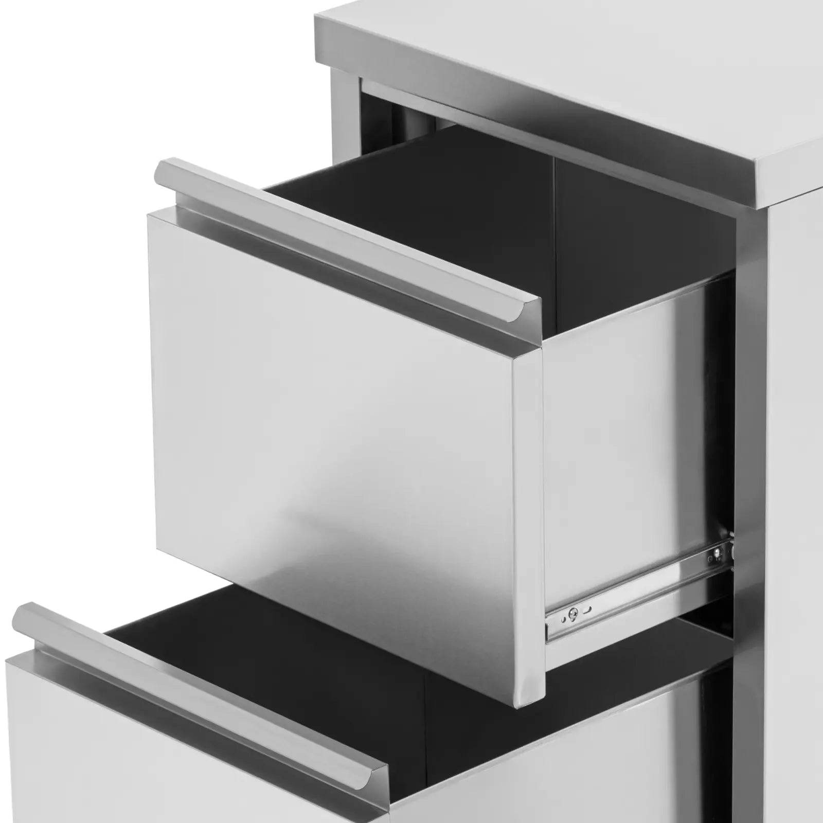Royal Catering Free-standing catering cabinet with 2 drawers, STEEL, 50 x 60 x 87 cm – image 3
