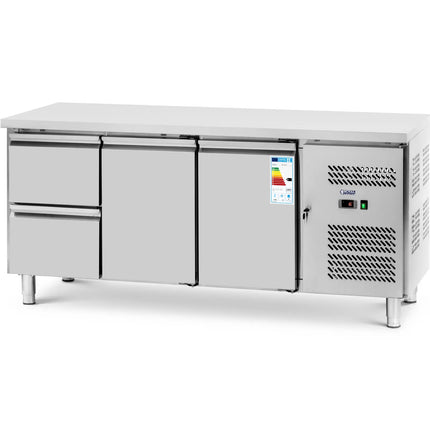 Royal Catering Refrigeration table with worktop 2 chambers 2 drawers -2-10 C 417 l 275 W – image 2