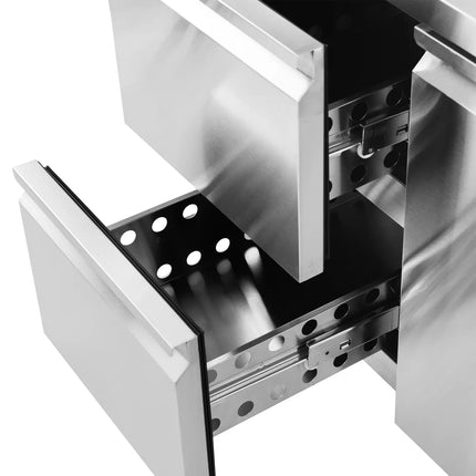 Royal Catering Refrigeration table with worktop 2 chambers 2 drawers -2-10 C 417 l 275 W – image 3
