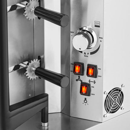 Royal Catering Gas rotisserie chicken roaster for propane-butane, 4 skewers, 16.5 kW – image 3