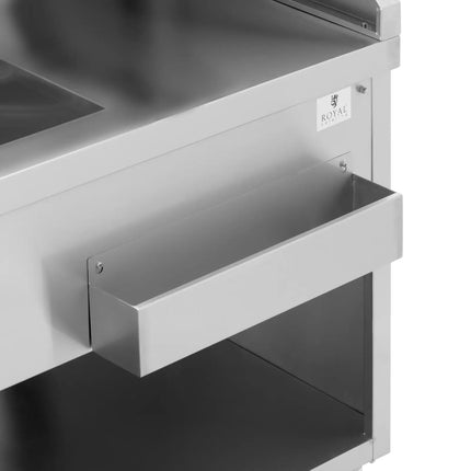 Royal Catering Bar station with ice compartment and shelves for 180 cm bottles – image 8