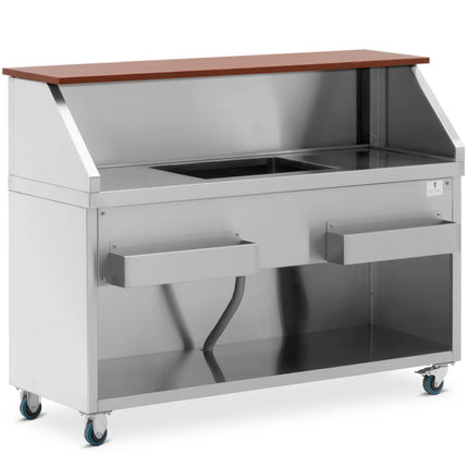 Royal Catering Bar station with ice compartment and shelves for 180 cm bottles – image 7