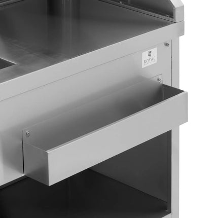 Royal Catering Bar station with ice compartment and shelves for 180 cm bottles – image 3
