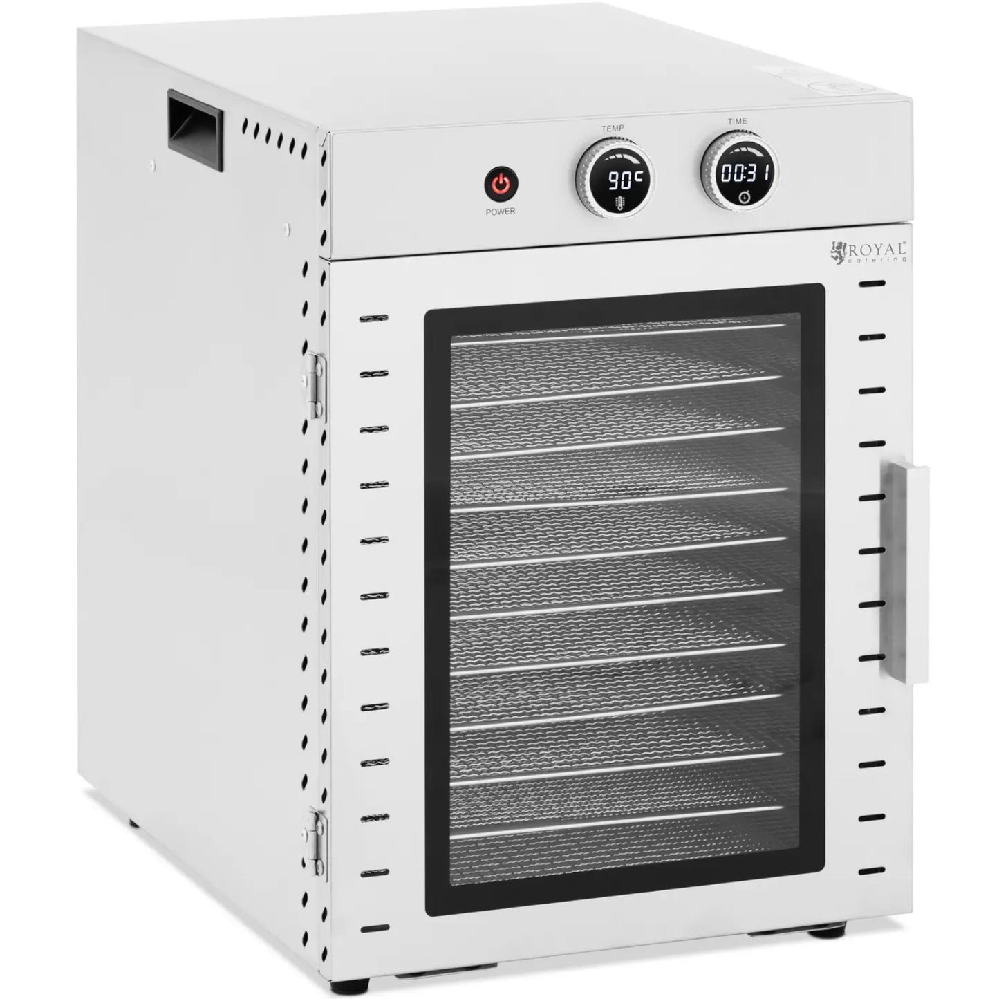 Royal Catering Food dryer for fruits, mushrooms, herbs, 12 grates, 1000 W