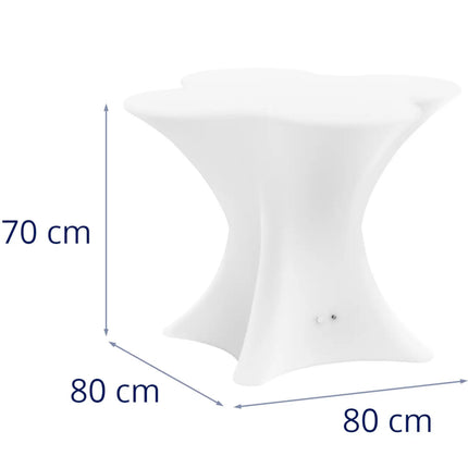 Royal Catering RGBW LED illuminated club bar table 80 x 80 x 110 cm – image 10