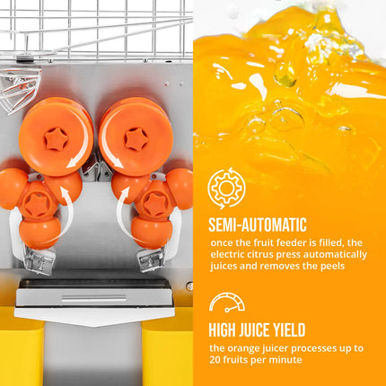 Royal Catering Semi-automatic orange juicer 20 pcs/min 120 W – image 2