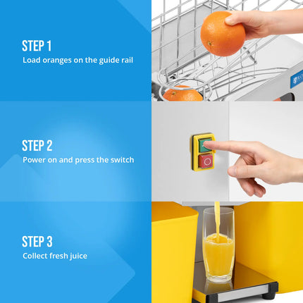 Royal Catering Semi-automatic orange juicer 20 pcs/min 120 W – image 4