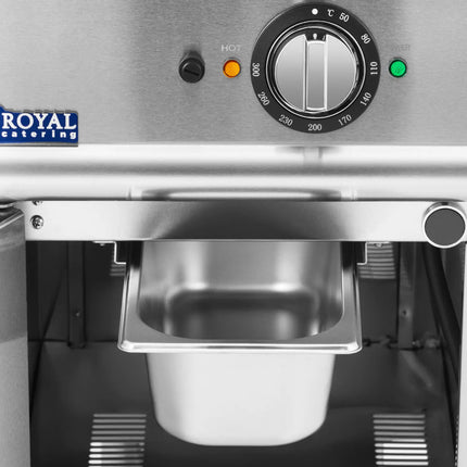 Royal Catering Grill plate, grooved electric grill with cabinet, 33.5 x 55 cm, 5.4 kW – image 5