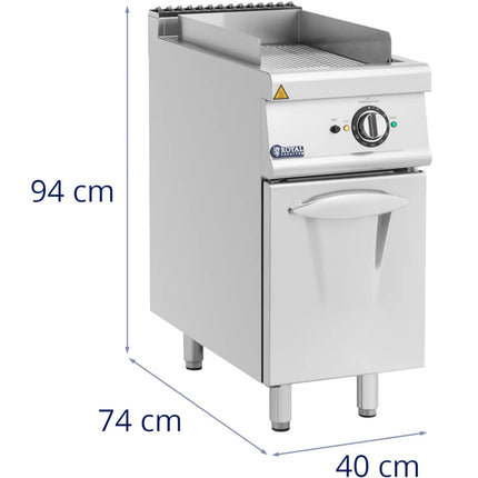 Royal Catering Grill plate, grooved electric grill with cabinet, 33.5 x 55 cm, 5.4 kW – image 8