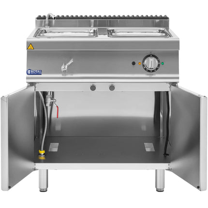 Royal Catering Electric bain marie with cabinet and tap 2x GN 1/2 2x GN 1/3 6000 W – image 2